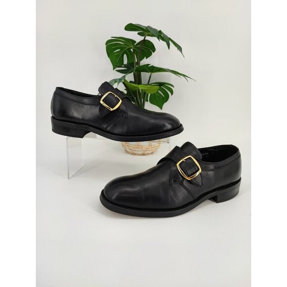 Florsheim Men's Imperial Black Oxford Single Strap Dress Shoes Size 8.5D US - Picture 1 of 10